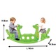 Balansoar pentru copii Dino Seesaw Green