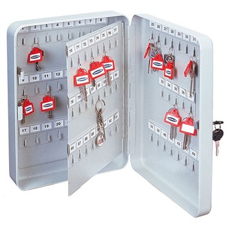 Cutie Metalica Mare Soundvox Pentru Depozitare - 60-100 Chei, Cuier Interior si Cheie, Gri Cutie Metalica Mare Soundvox Pentru Depozitare - 60-100 Chei, Cuier Interior si Cheie, Gri