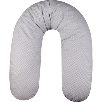 Perna pentru gravide si alaptat COMFORT GRID 170 cm cu poliester, Womar Zaffiro, Gri Perna pentru gravide si alaptat COMFORT GRID 170 cm cu poliester, Womar Zaffiro, Gri