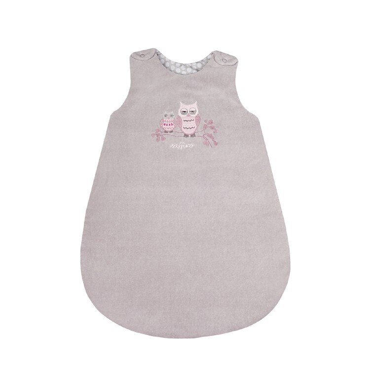 Sac de Dormit cu broderie, Womar Zaffiro, Gri/Roz