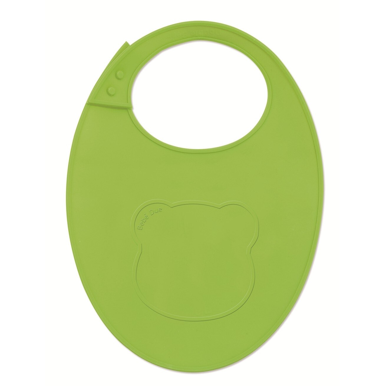 Set lingurita, furculita si bavetica, BebeduE, Verde
