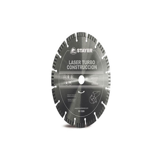 Disc Stayer diamantat Laser Turbo Constructii de 115 mm