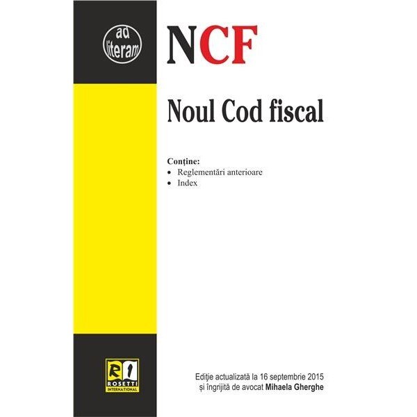 Noul Cod fiscal - Mihaela Gherghe