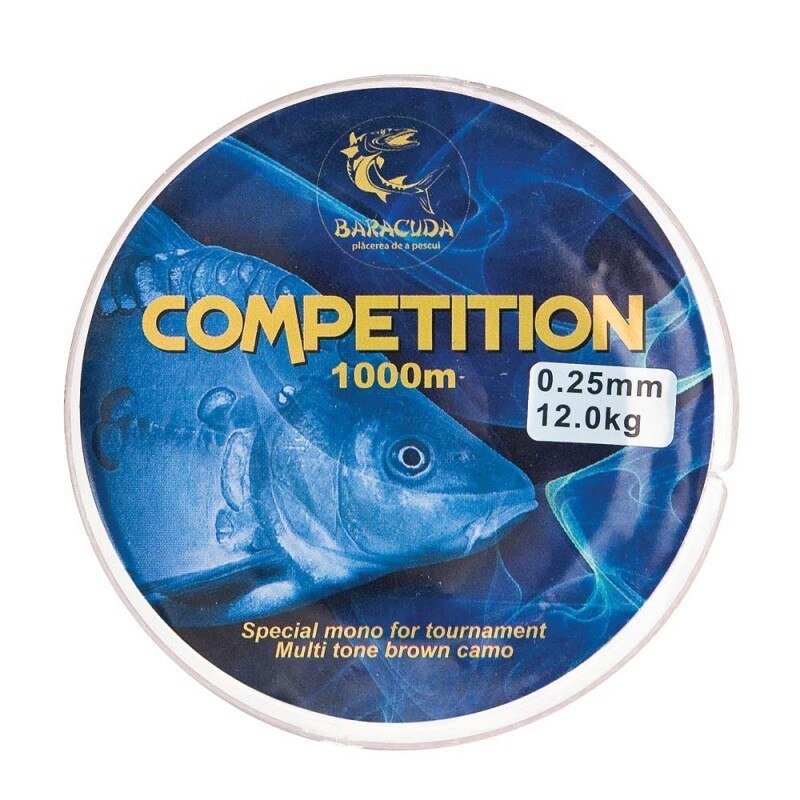 Nylon monofilament Competition 1000 m maro 0.38mm