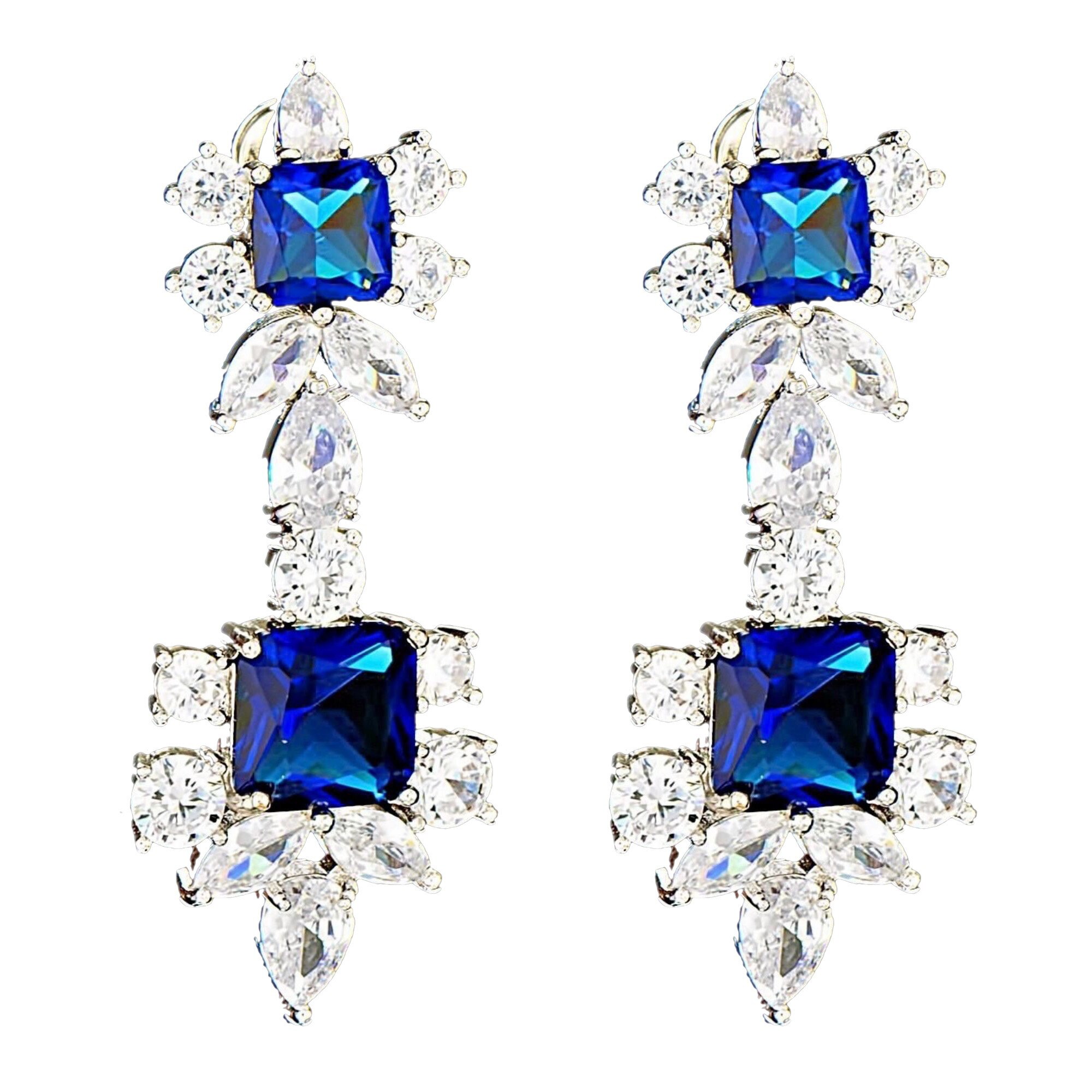 Cercei placati cu Aur 18K si Diamante, Apollonia