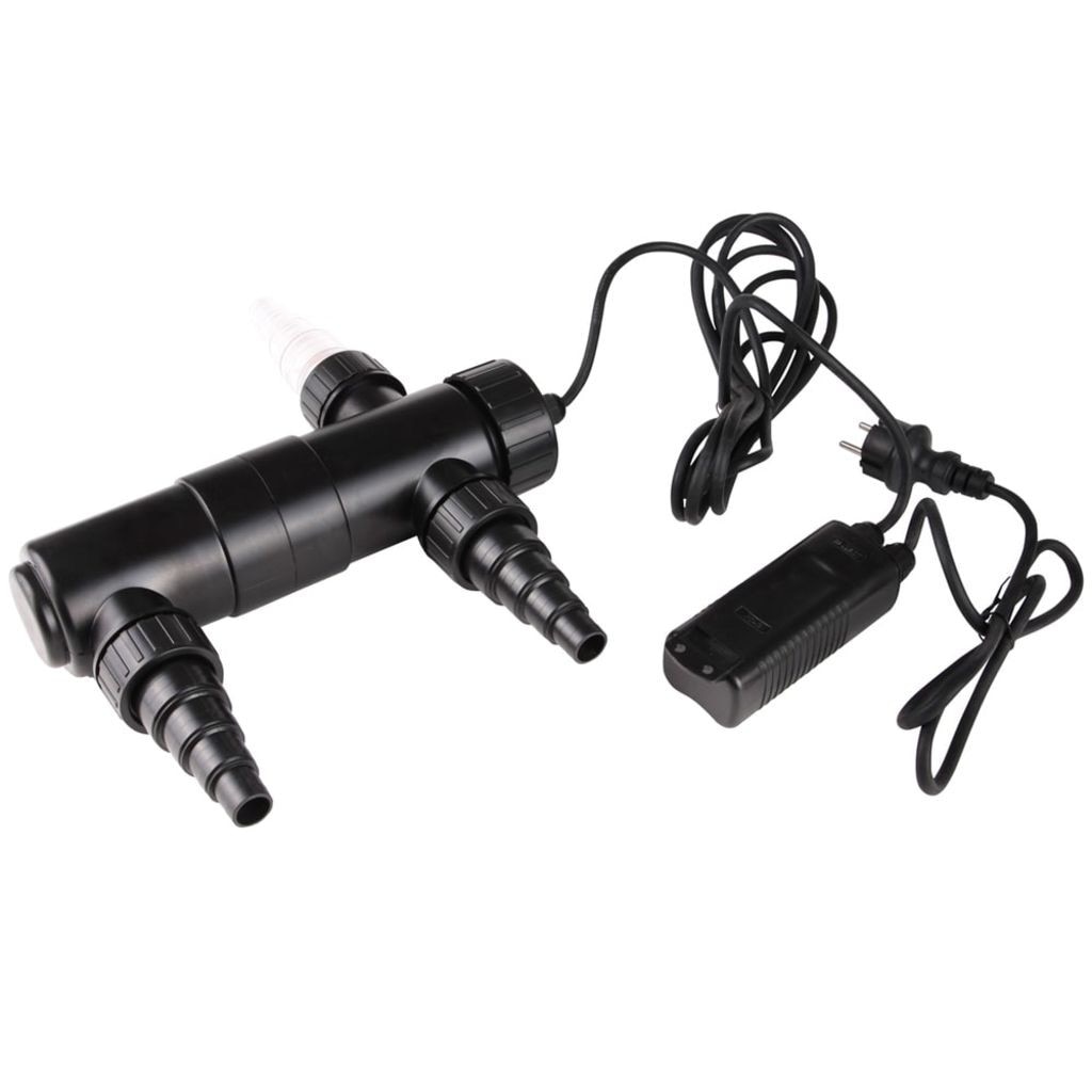 Filtru UVC pentru iaz, vidaXL, Plastic, 10000 l, Negru
