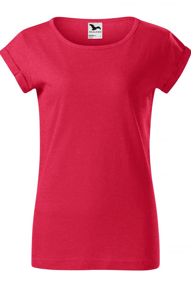 Tricou pentru dama Fusion, Rosu melanj