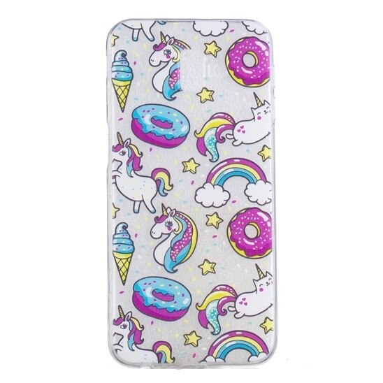 Husa Samsung Galaxy J6 Plus 2018 TPU Doughtnut and Unicorn