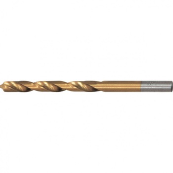 Burghiu pentru metal, 7,5 mm, acoperit cu nitrura de titan, coada cilindrica, MTX Burghiu pentru metal, 7,5 mm, acoperit cu nitrura de titan, coada cilindrica, MTX