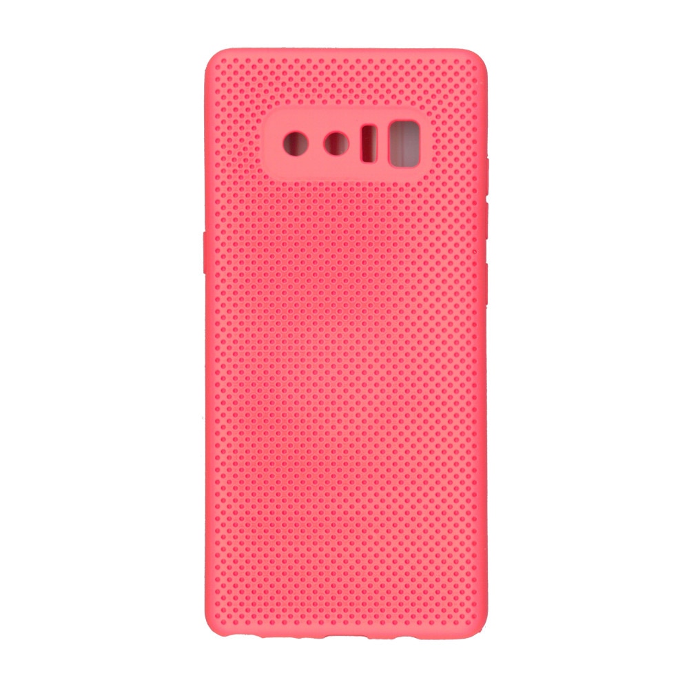 Husa din silicon cu perforatii si interior de microfibra pentru Samsung Galaxy Note 8 - High End, Portocaliu