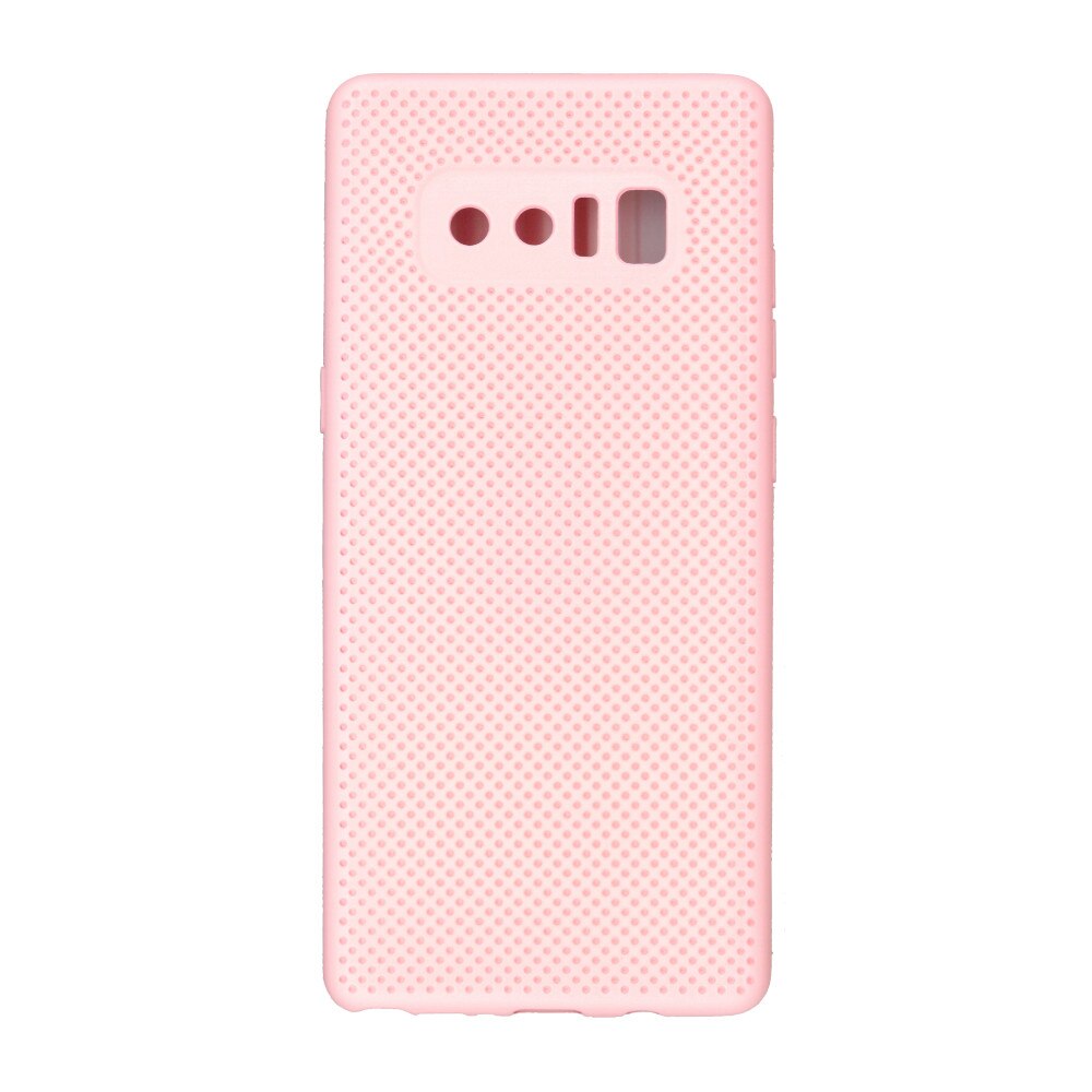Husa din silicon cu perforatii si interior de microfibra pentru Samsung Galaxy Note 8 - High End, Roz