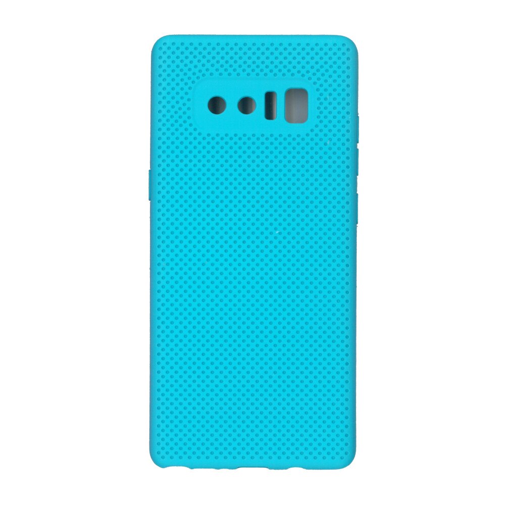 Husa din silicon cu perforatii si interior de microfibra pentru Samsung Galaxy Note 8 - High End, Blue