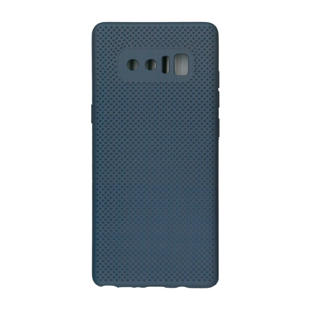 Husa din silicon cu perforatii si interior de microfibra pentru Samsung Galaxy Note 8 - High End, Albastru