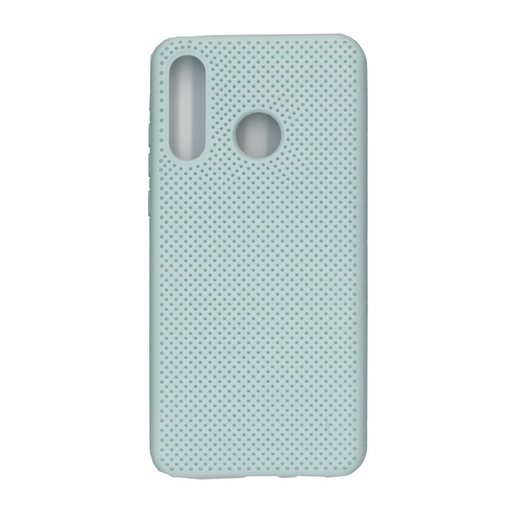 Husa din silicon cu perforatii si interior de microfibra pentru Huawei P30 Lite- High End, Verde