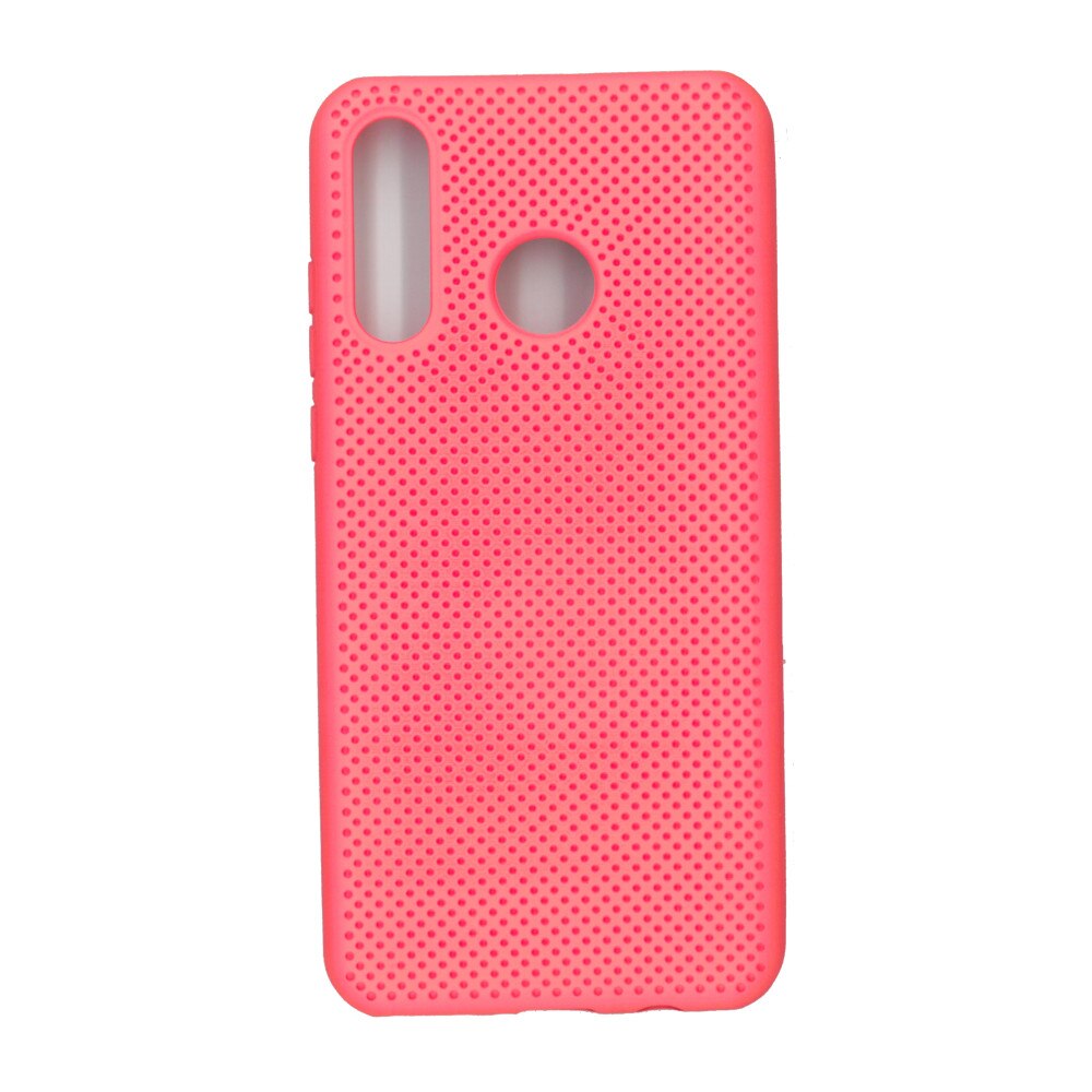 Husa din silicon cu perforatii si interior de microfibra pentru Huawei P30 Lite- High End, Portocaliu