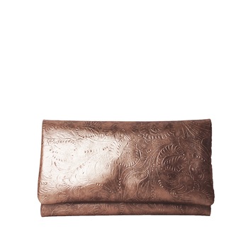 Geanta plic din piele naturala floral, Dellaconte, Nude Special 8466-00 Geanta plic din piele naturala floral, Dellaconte, Nude Special 8466-00