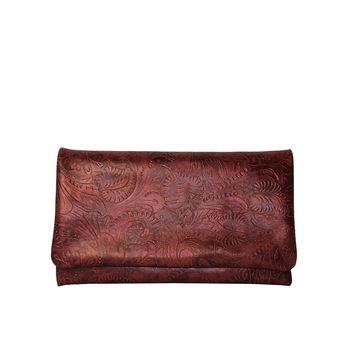 Geanta plic din piele naturala floral, Dellaconte, Rubin Special 8466-00 Geanta plic din piele naturala floral, Dellaconte, Rubin Special 8466-00