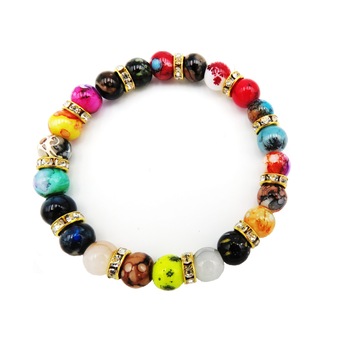 Bratara cu margele multicolore Bratara cu margele multicolore