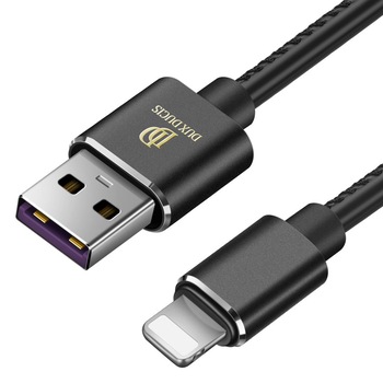 Cablu de date Dux Ducis K-Max , Usb la Lightning, 5V , 2A , 1M , negru Cablu de date Dux Ducis K-Max , Usb la Lightning, 5V , 2A , 1M , negru