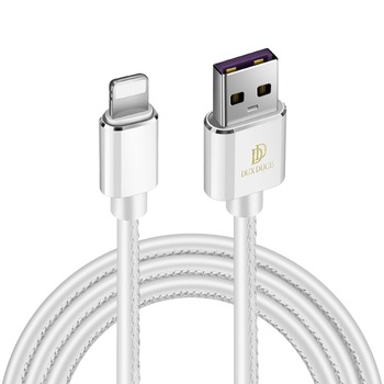 Cablu de date Dux Ducis K-Max , Usb la Lightning, 5V , 2A , 1M , alb Cablu de date Dux Ducis K-Max , Usb la Lightning, 5V , 2A , 1M , alb