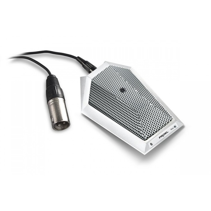 Microfon de masa, condenser plat, alb, MIC62W