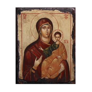 Icoana pictata pe lemn Bizantina Speciala Maica Domnului 16, Artizanat Opait, 32x22cm Icoana pictata pe lemn Bizantina Speciala Maica Domnului 16, Artizanat Opait, 32x22cm