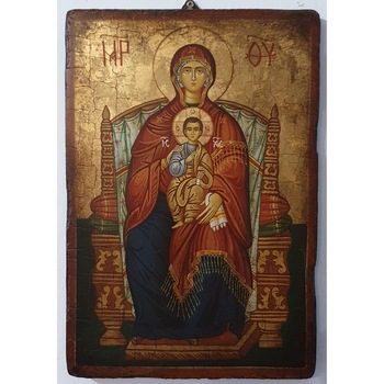 Icoana pictata pe lemn Bizantina Speciala Maica Domnului 10 , Artizanat Opait, 32x22cm Icoana pictata pe lemn Bizantina Speciala Maica Domnului 10 , Artizanat Opait, 32x22cm