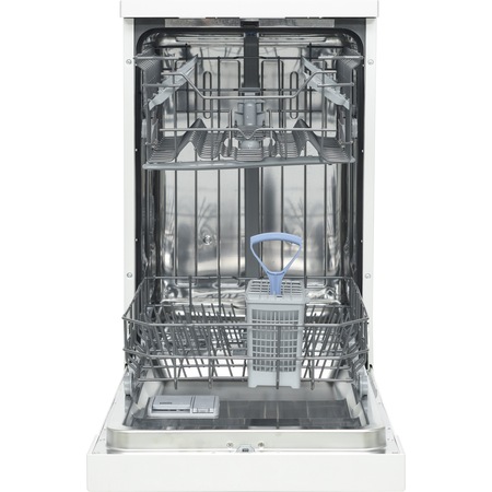 Masina de spalat vase Heinner HDW-FS4505WA++, 10 seturi, 5 programe, Clasa A++, Control electronic, 45 cm, Alb