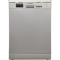 Masina de spalat vase Heinner HDW-FS6006DSA++, 12 seturi, 6 programe, Clasa A++, Control electronic, Display LED, 60 cm, Argintiu