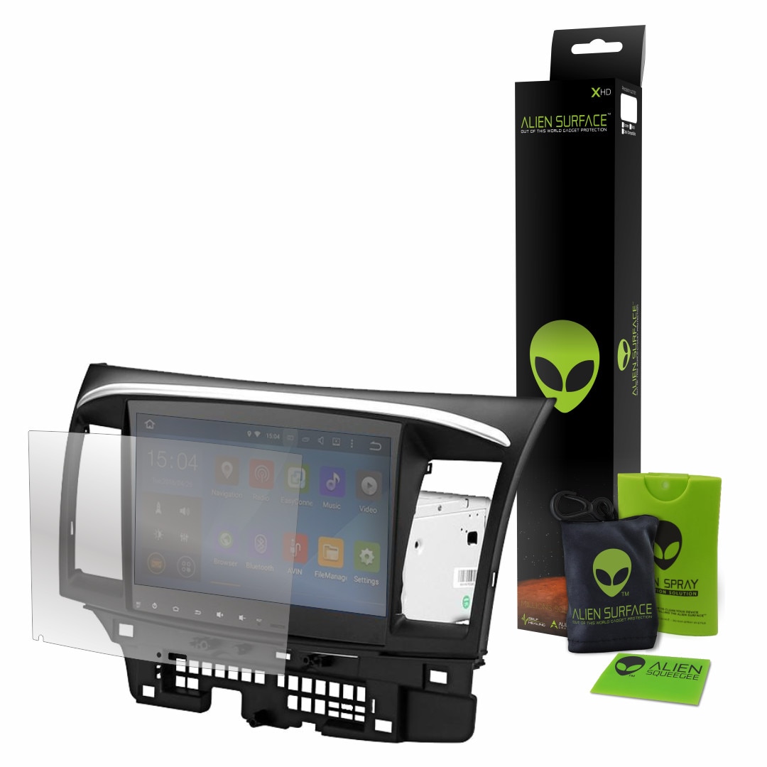 Folie Alien Surface XHD, Android 8.0 Car Stereo for Mitsubishi Lancer, protectie ecran + Alien Fiber cadou