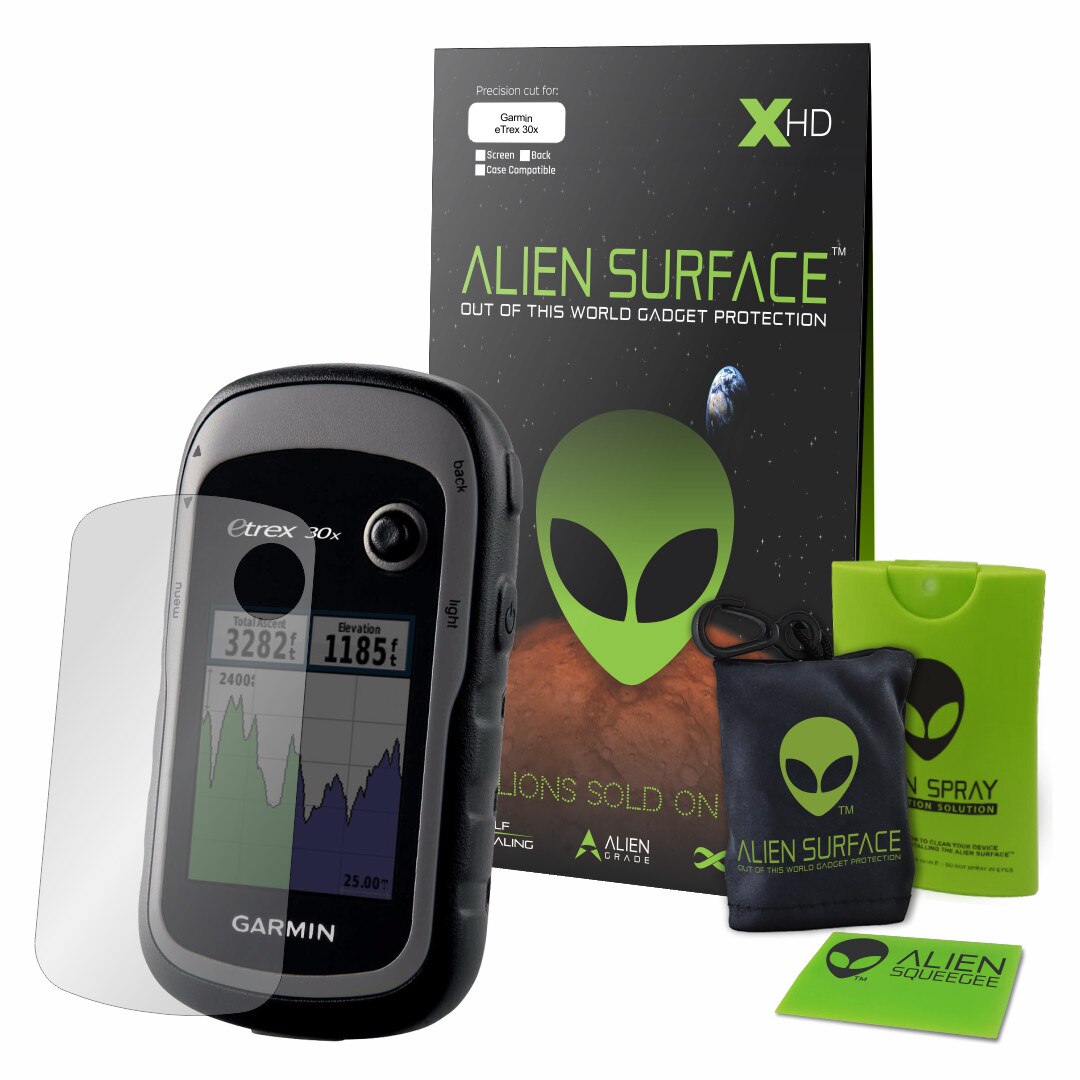 Folie Alien Surface XHD, Garmin eTrex 30x GPS, protectie ecran 1+1 Gratis + Alien Fiber cadou