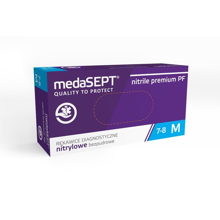 Manusi Nitrile NePudrate Medasept, 100 buc, S