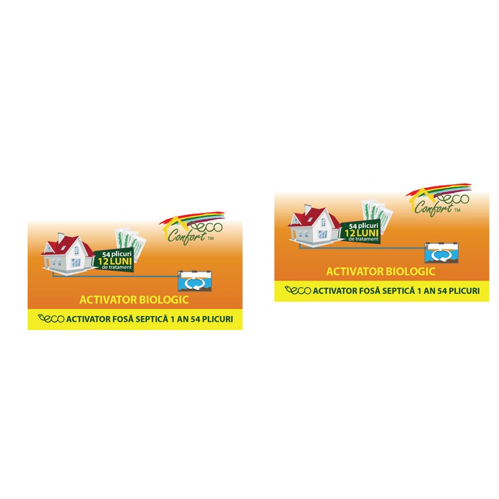 Биоактиватор за септична яма Eco Confort, 1 година, 54 сашета x 25gr