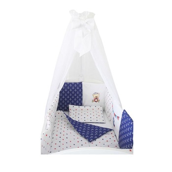 Baldachin patut, voal, alb, 200 x 160 cm Baldachin patut, voal, alb, 200 x 160 cm