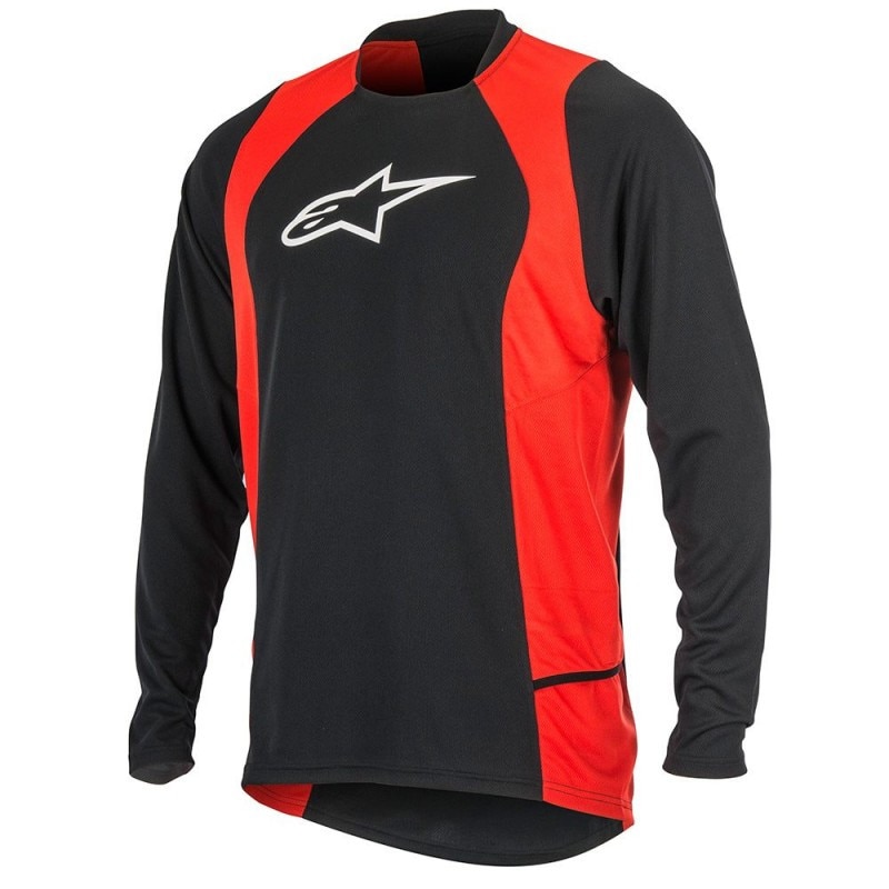 Alpinestars Drop 2 LS Jersey, Negru/Rosu