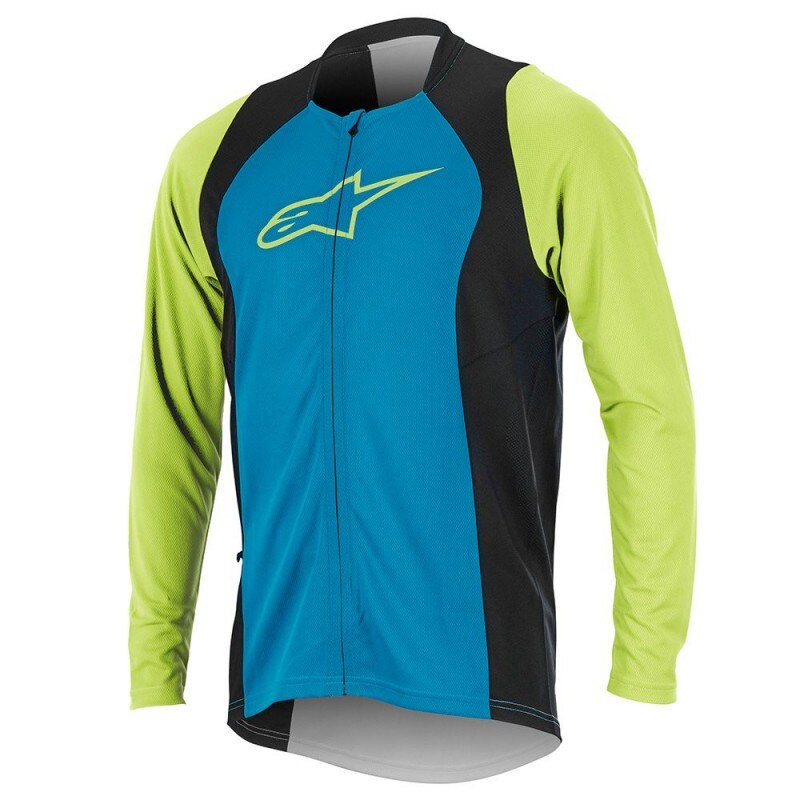 Bluza Alpinestars Drop 2 Full Zip LS Jersey Bright Blue/Green
