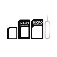 Set Adaptoare cartela SIM Negre plus cheita pentru iPhone