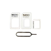 Set Adaptoare cartela SIM Albe plus cheita pentru iPhone