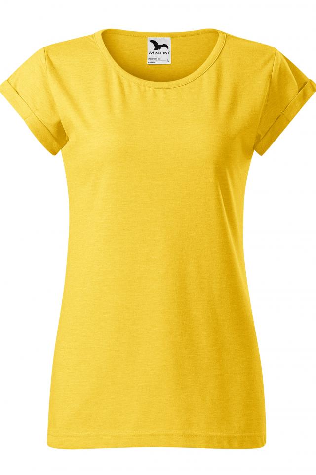 Tricou pentru dama Fusion, Galben melanj