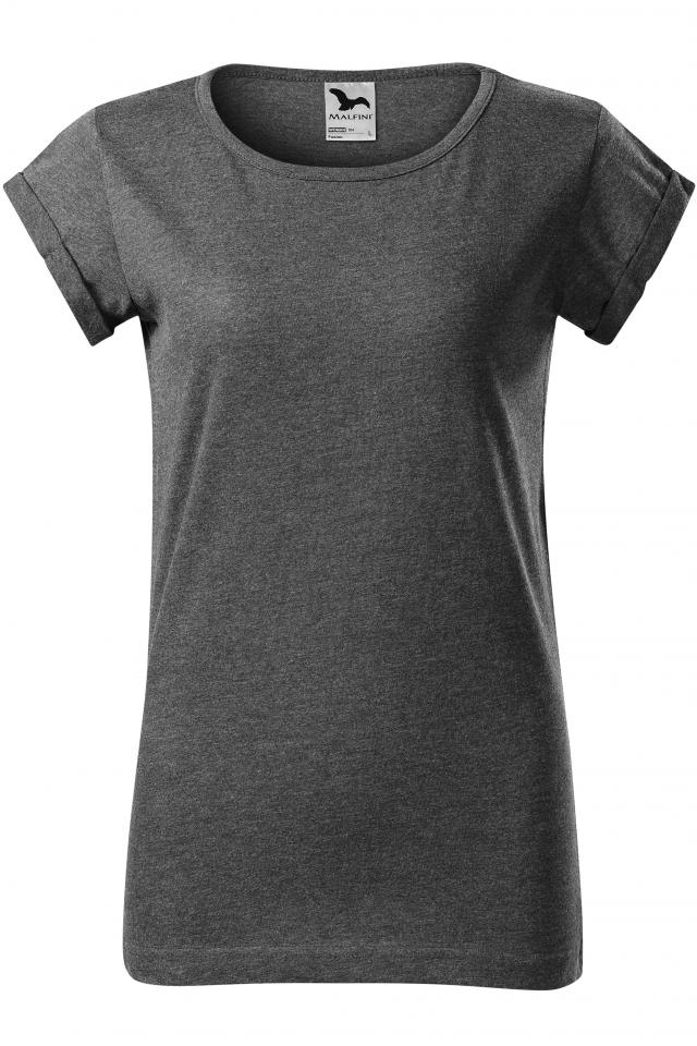 Tricou pentru dama Fusion, Negru melanj