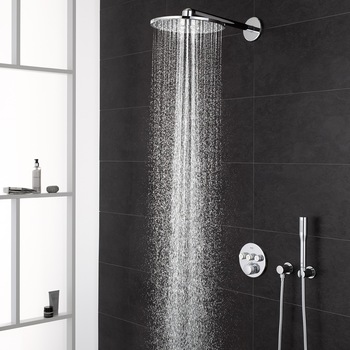 Sistem de dus Grohe Smartcontrol, incastrat, butoane push&turn, palarie dus 310 mm, anti-calcar, SmartBox, ActiveRain, PureRain, QuickFix, furtun 1500 mm, crom Sistem de dus Grohe Smartcontrol, incastrat, butoane push&turn, palarie dus 310 mm, anti-calcar, SmartBox, ActiveRain, PureRain, QuickFix, furtun 1500 mm, crom
