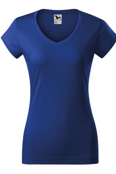 Tricou pentru dama Fit V-neck, Albastru regal Tricou pentru dama Fit V-neck, Albastru regal
