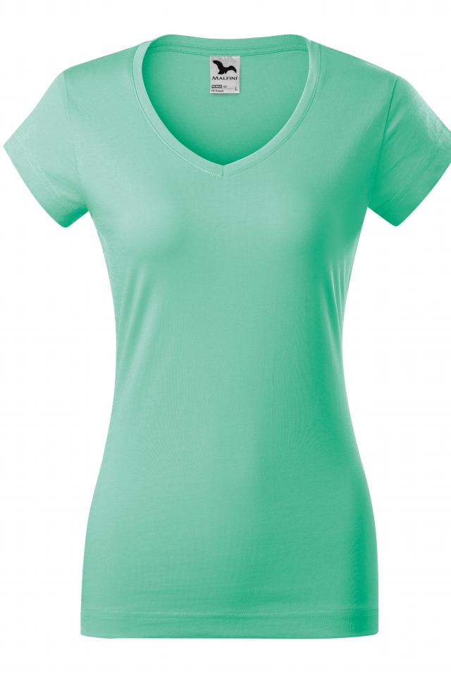 Tricou pentru dama Fit V-neck, Verde menta