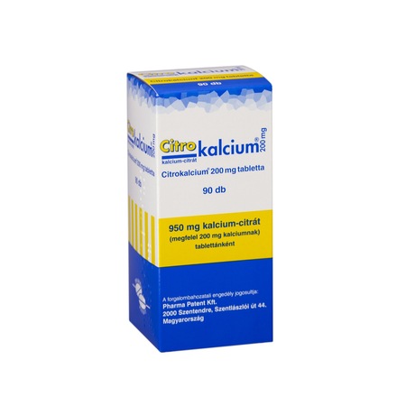 Citrokalcium 200 Mg Tabletta 90 Db Emag Hu