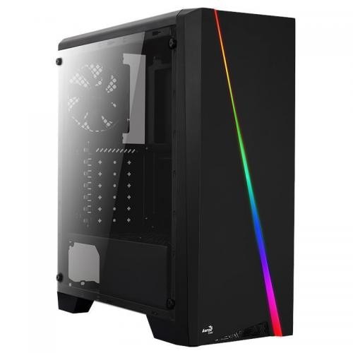 Carcasa pc , Aerocool , Cylon Pro RGB ATX 1xUSB 3.0 2xUSB 2.0 , negru