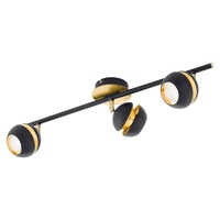 aplica 3 spoturi reglabile nocito - eglo 95484 modern metal negruauriu becuri led incluse imagen 27_0_
0