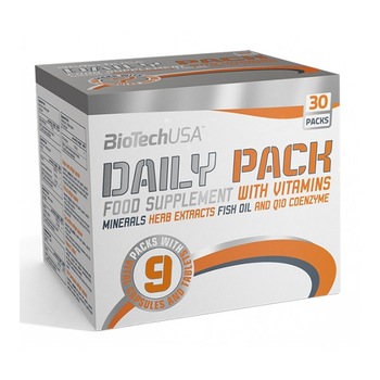 Complex de vitamine si minerale Daily Pack, 30 pachete, Biotech Complex de vitamine si minerale Daily Pack, 30 pachete, Biotech