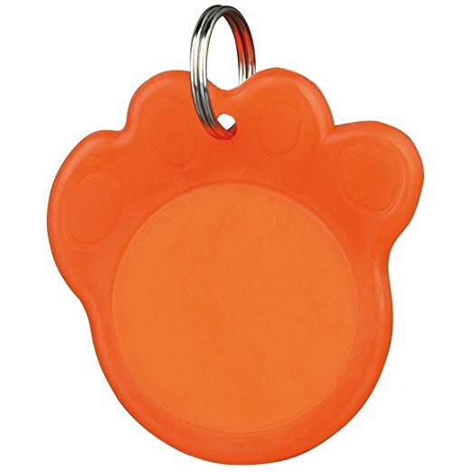 Adresier Trixie plastic fosforescent pentru caini 3.5 cm 2277