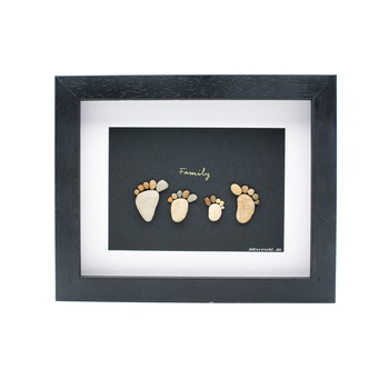 Tablou My Family 4- Colectia Pebble Art Tablou My Family 4- Colectia Pebble Art