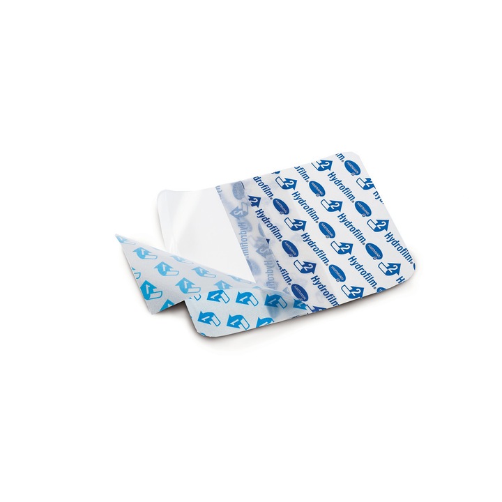Hartmann HYDROFILM 10 x 15 cm стерилни прозрачни, самозалепващи се лепенки, 50 бр.